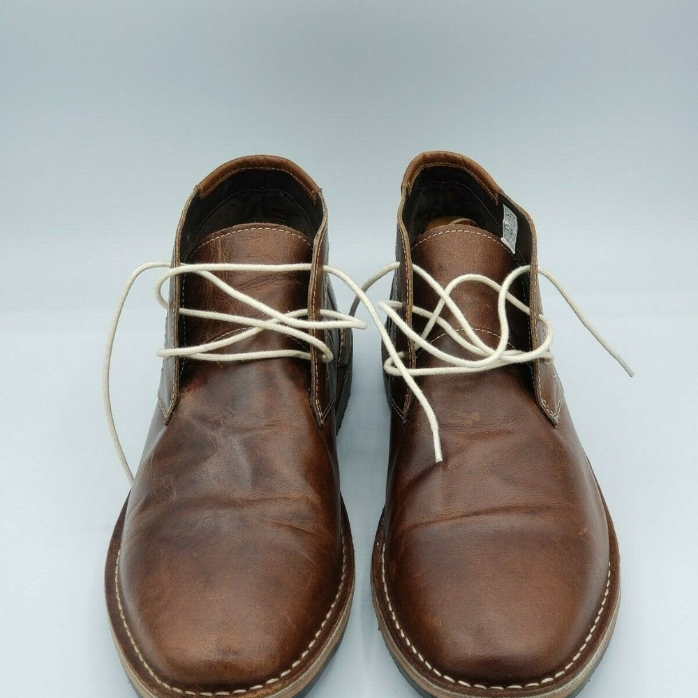 Steve Madden Men’s P-Ivon Brown Wood Leather boot